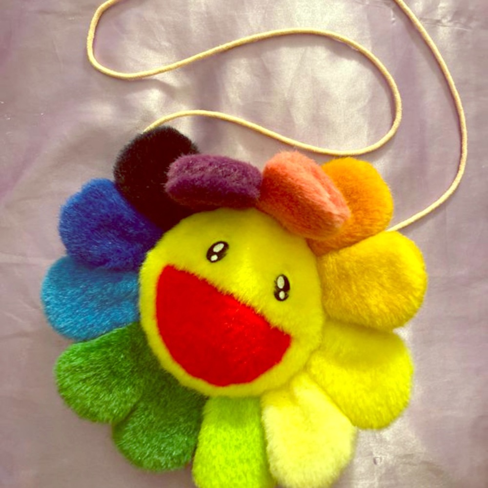TAKASHI MURAKAMI  rainbow flower cross body bag